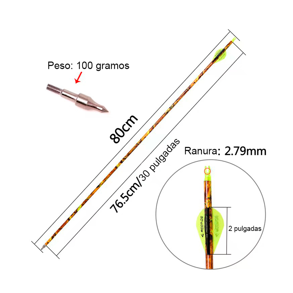 Flechas de carbono para Arco - OutletAventura